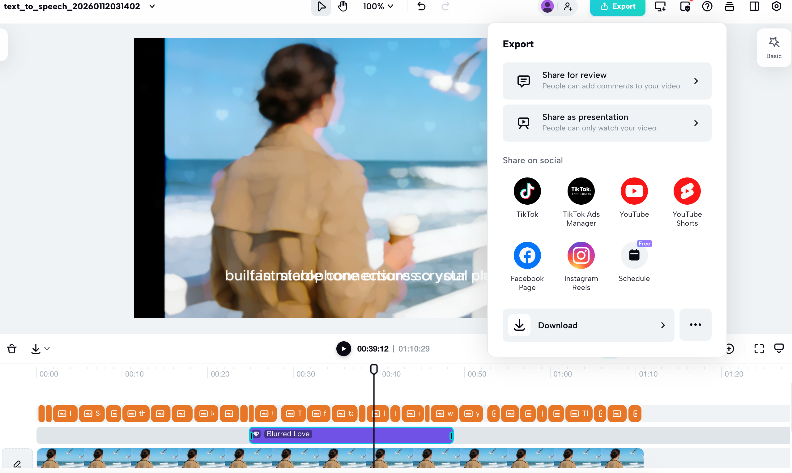Export Your Final Project