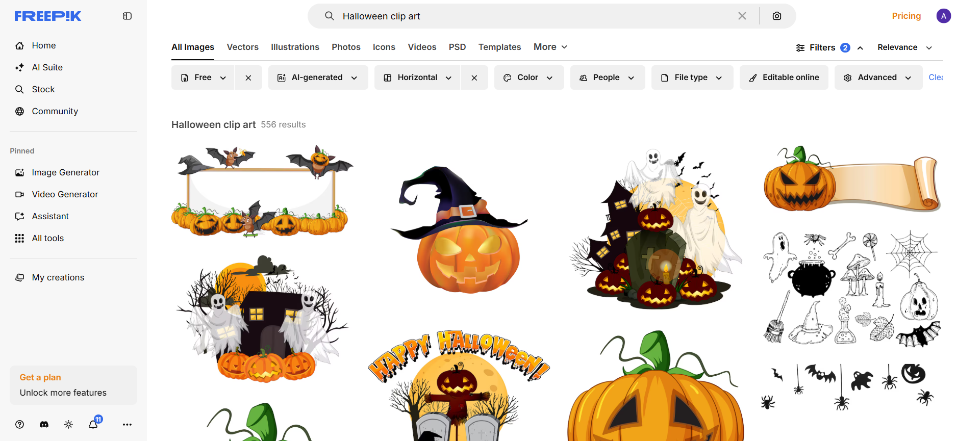 萬聖節剪貼畫指南：免費資源和創意技巧, image size:1876x865