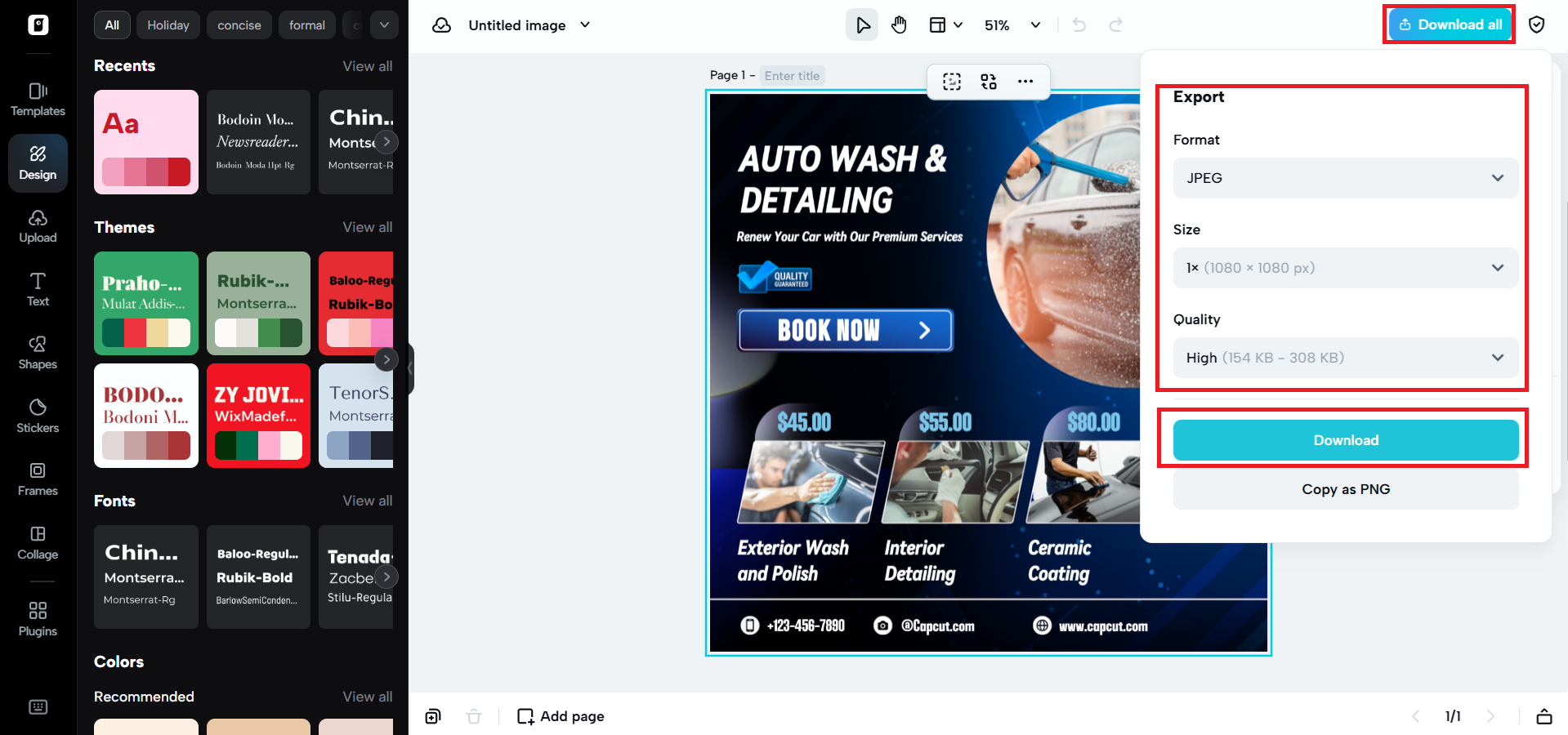 Download and share your design