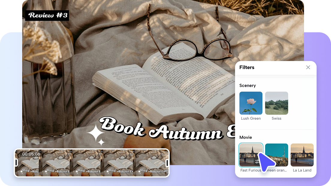 Editarea videoclipului despre cărți cu Pippit