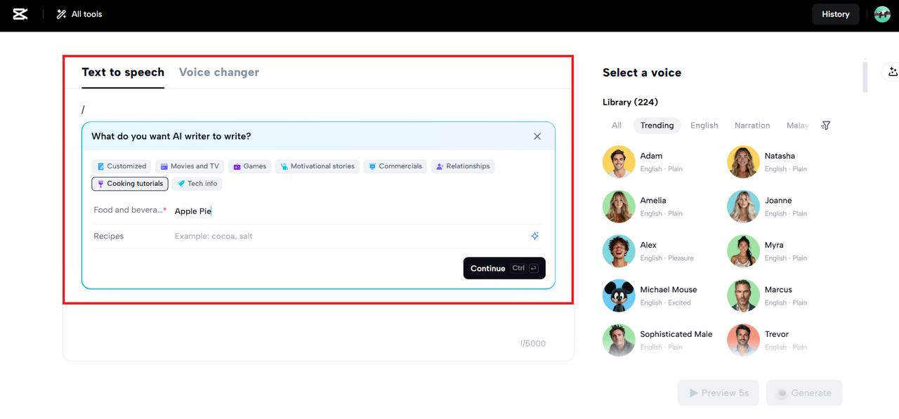 Upload your text manually or get the help of AI.