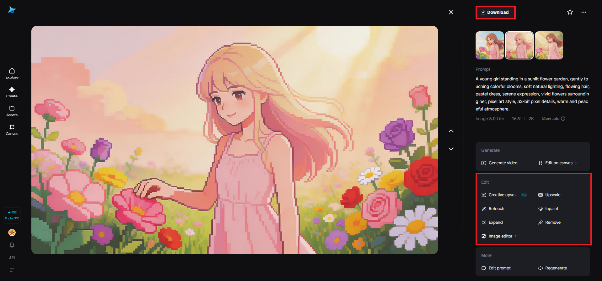 Tinh chỉnh và lưu hình ảnh của bạn