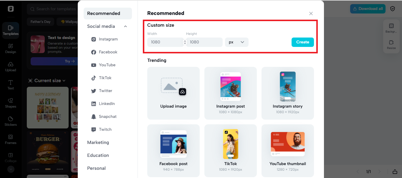 Customizable banners for community groups