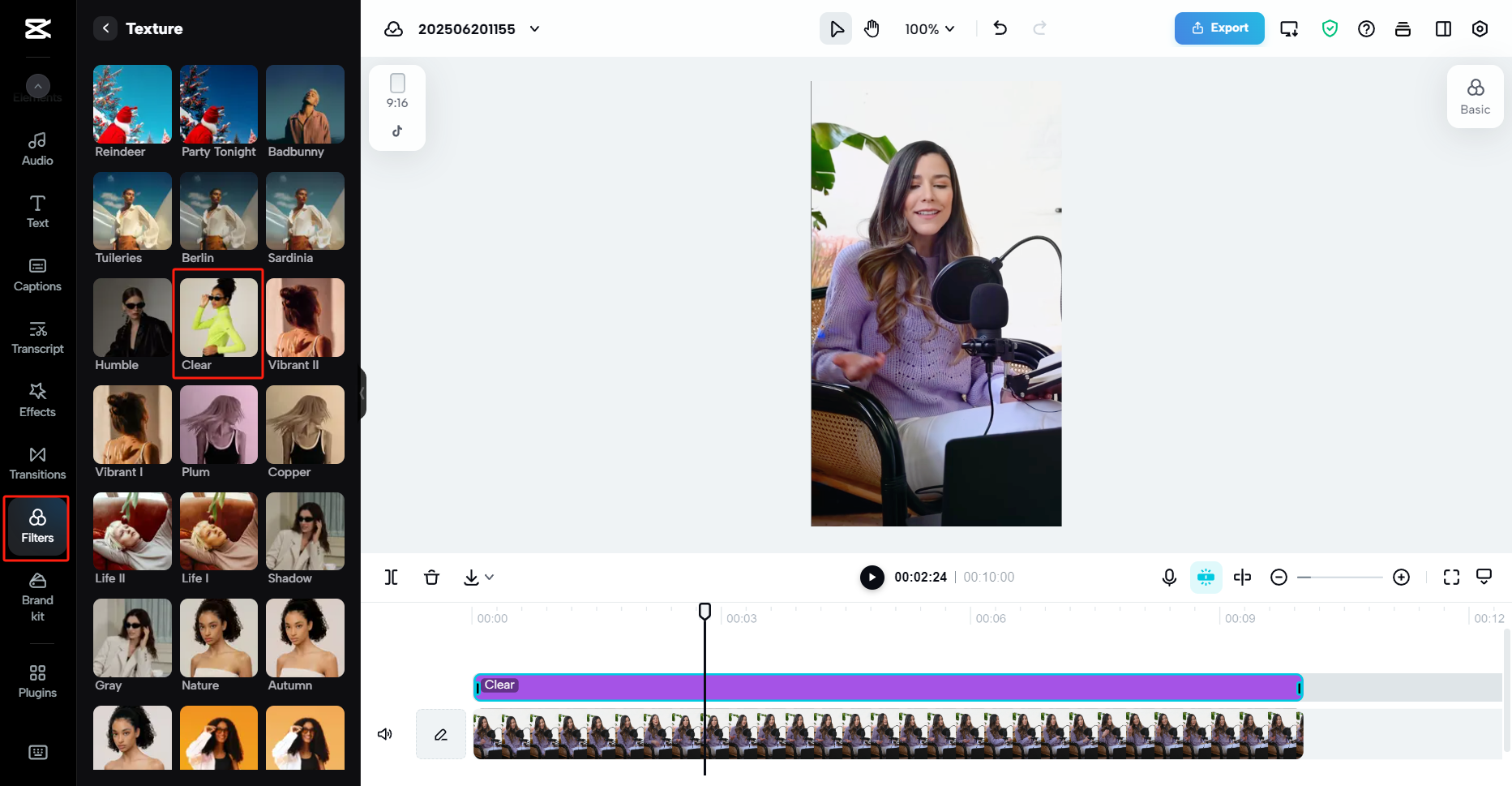 Add filters for realism