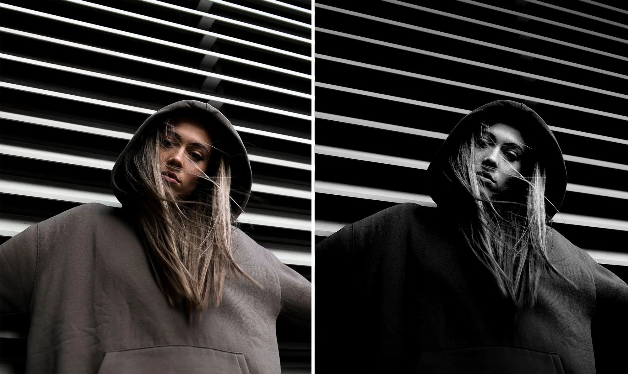 Black and white abstract photo