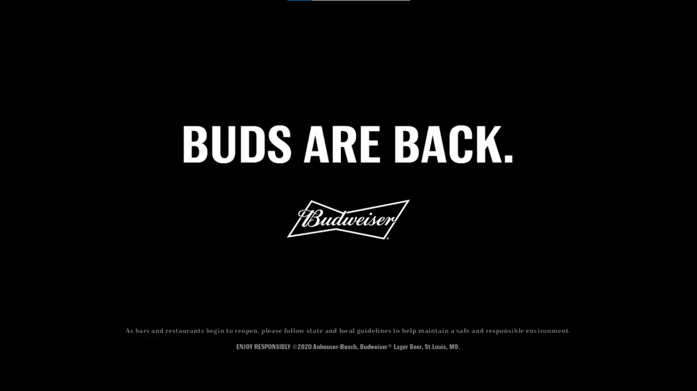 Reunited with buds campaign by Budweiser