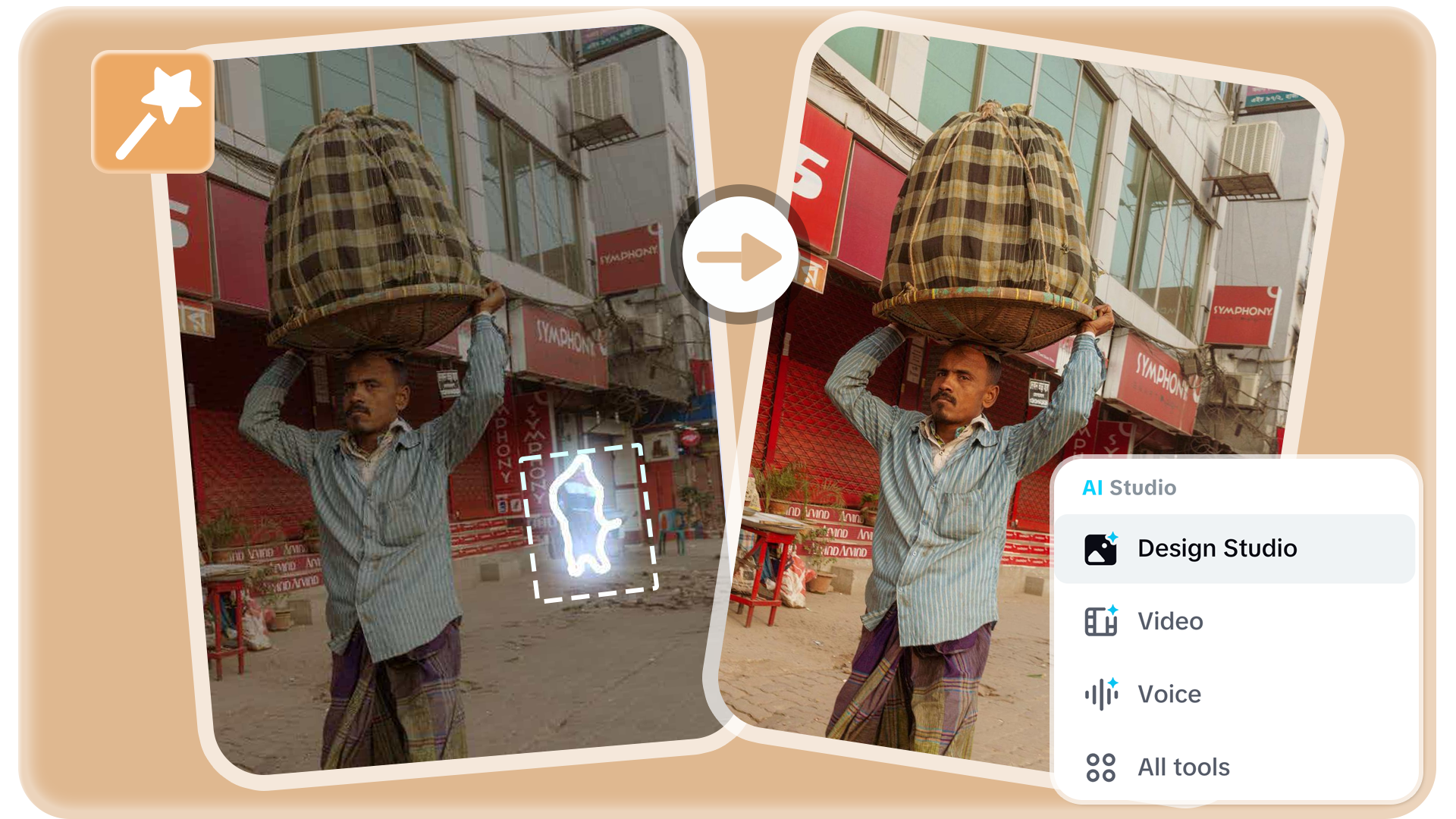 Salida de alta calidad sin difuminar