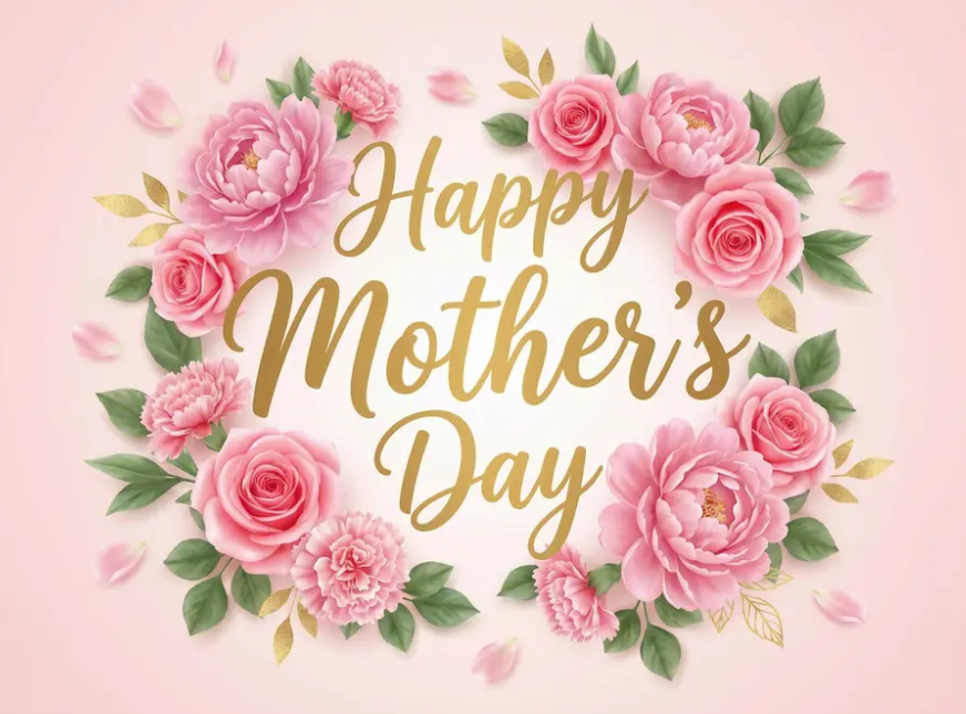 Pink Floral Mother's Day greeting