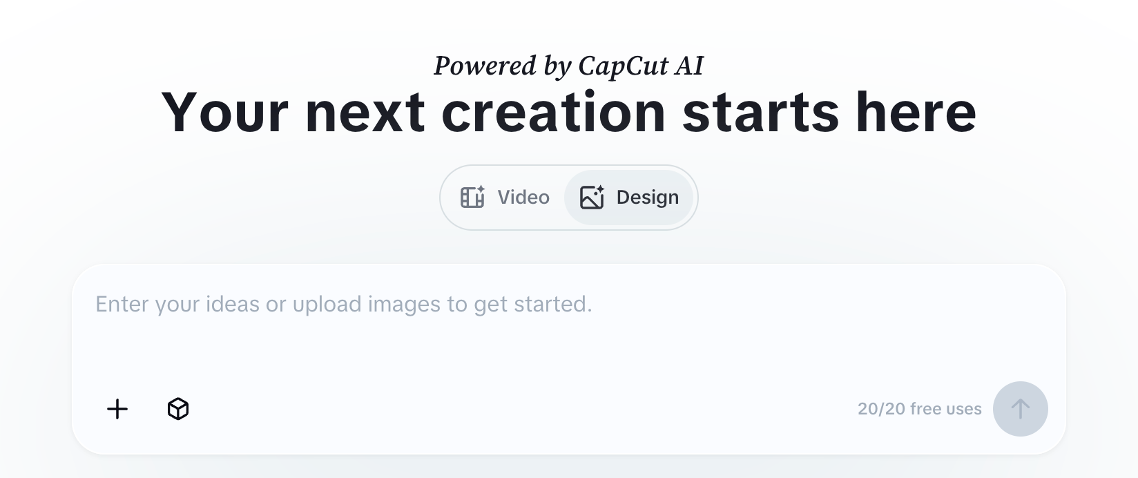 CapCut AI image generator