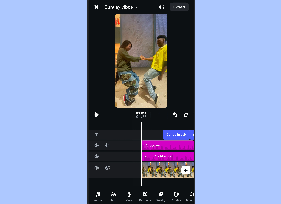 واجهة تعديلات Instagram