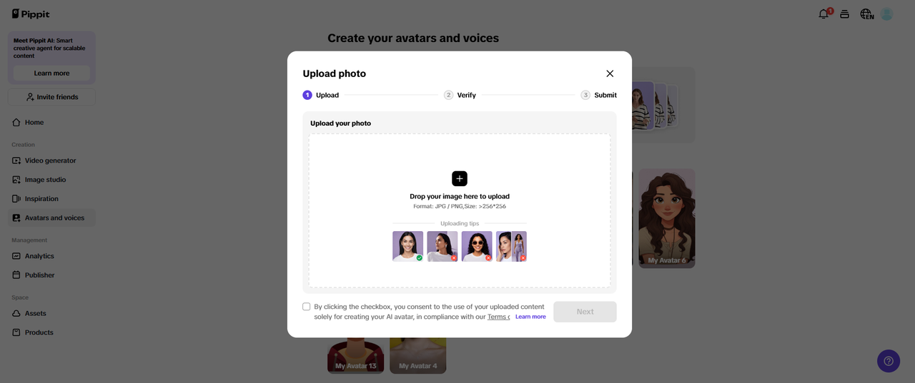 upload your photo profile