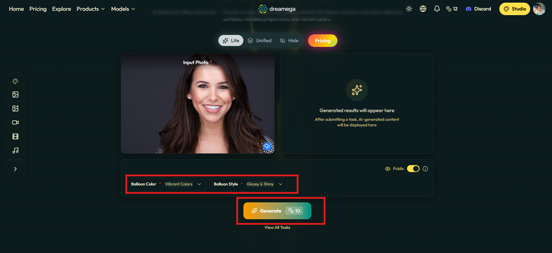 설정 조정 및 생성