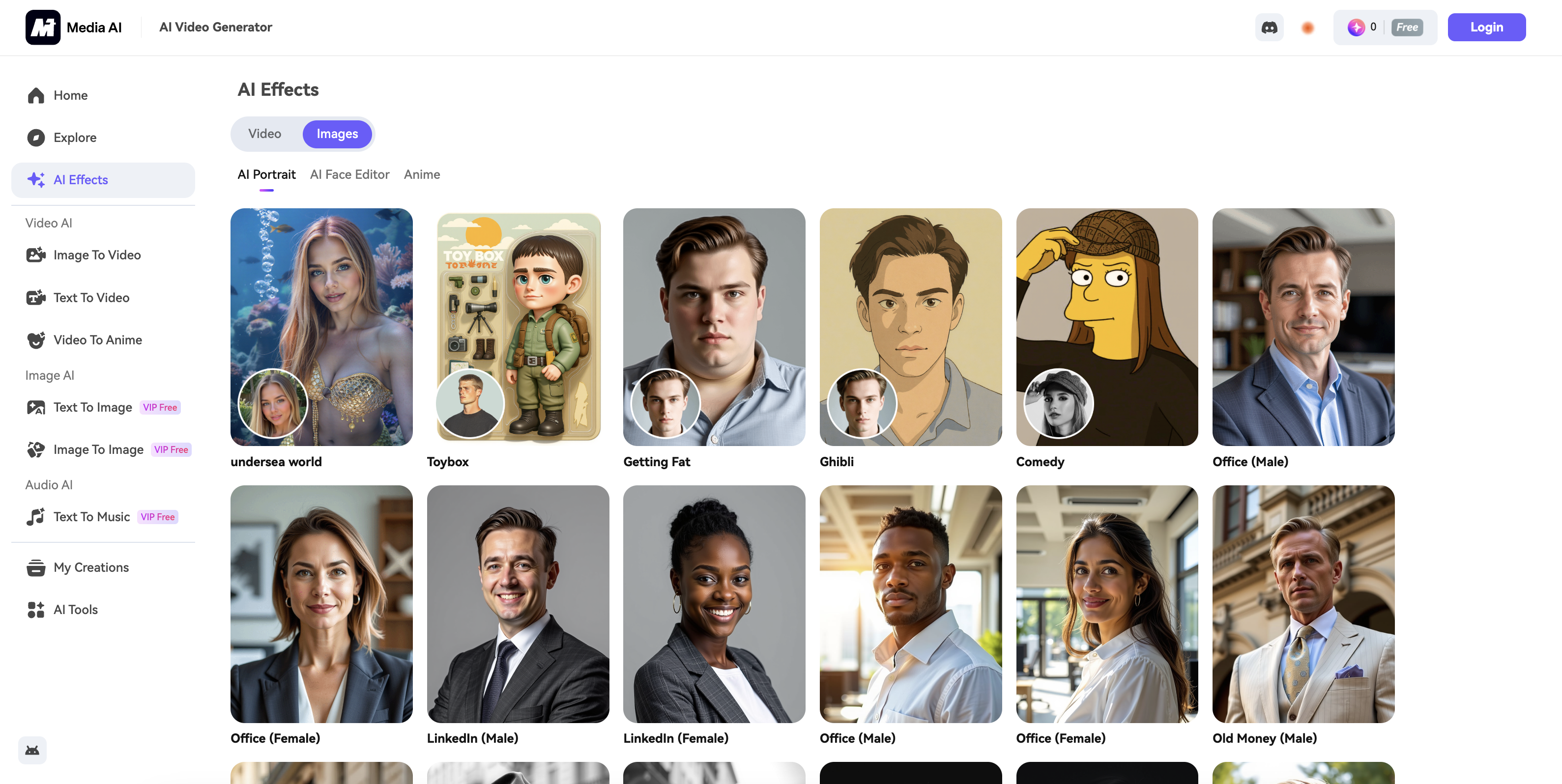 Media io YouTube profile image maker
