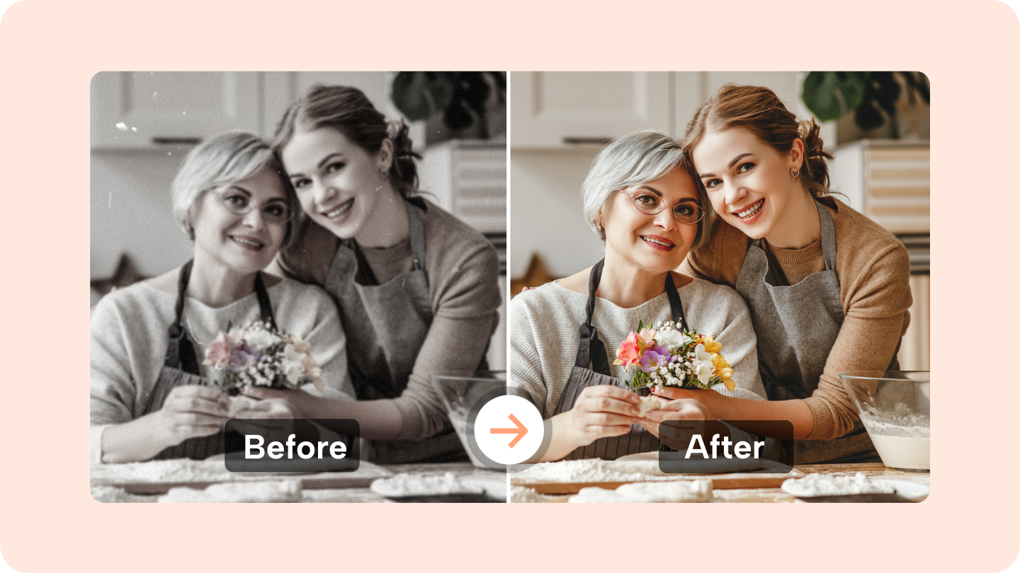 turn old photo to new photo
