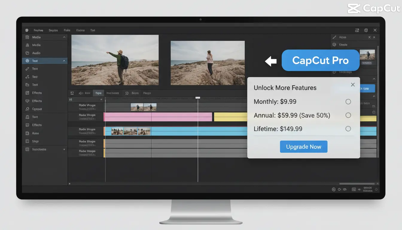 Изменение цен на CapCut Pro