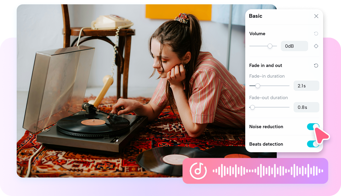 Regola finemente il suono con le impostazioni audio