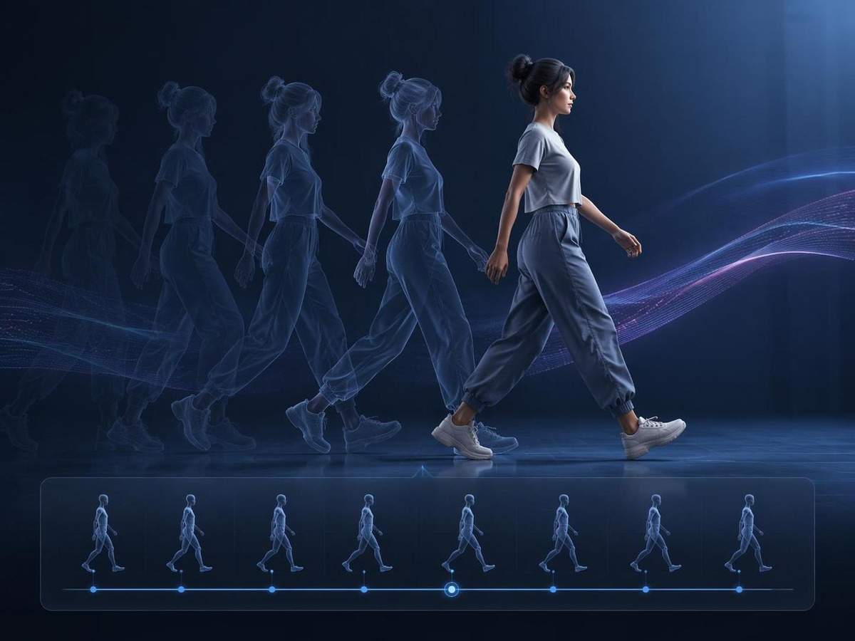 walking motion transfer AI prompt cover 3 in 4:3