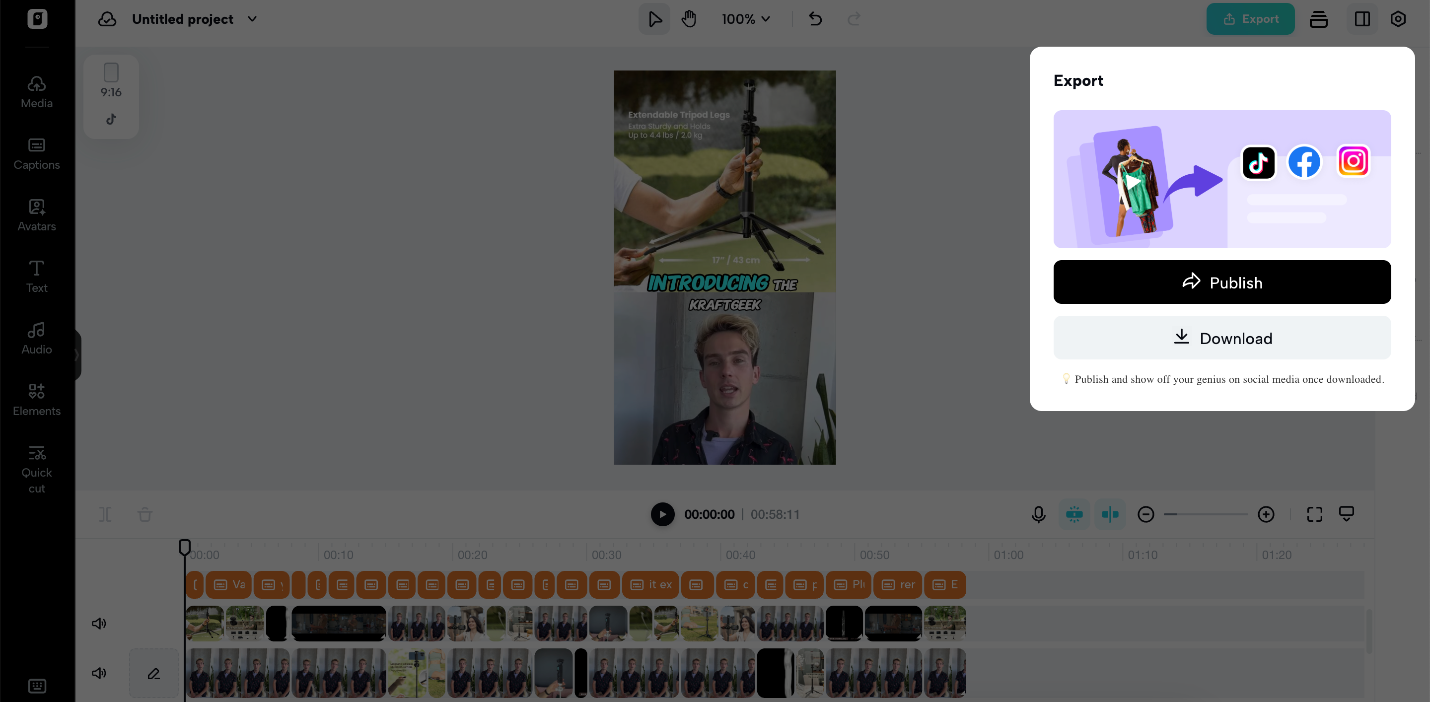 Export your video