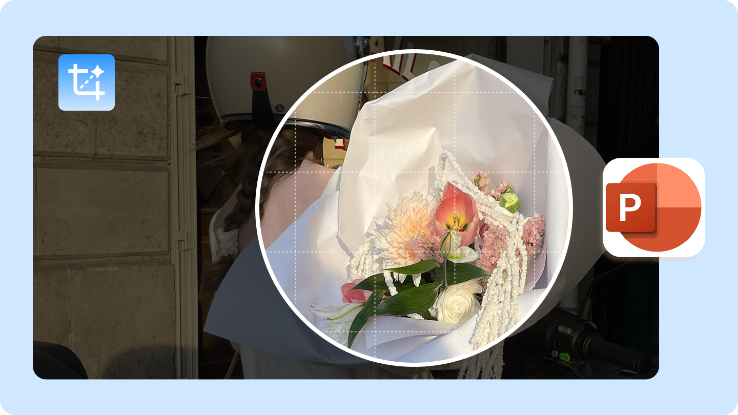 how to crop image in powerpoint