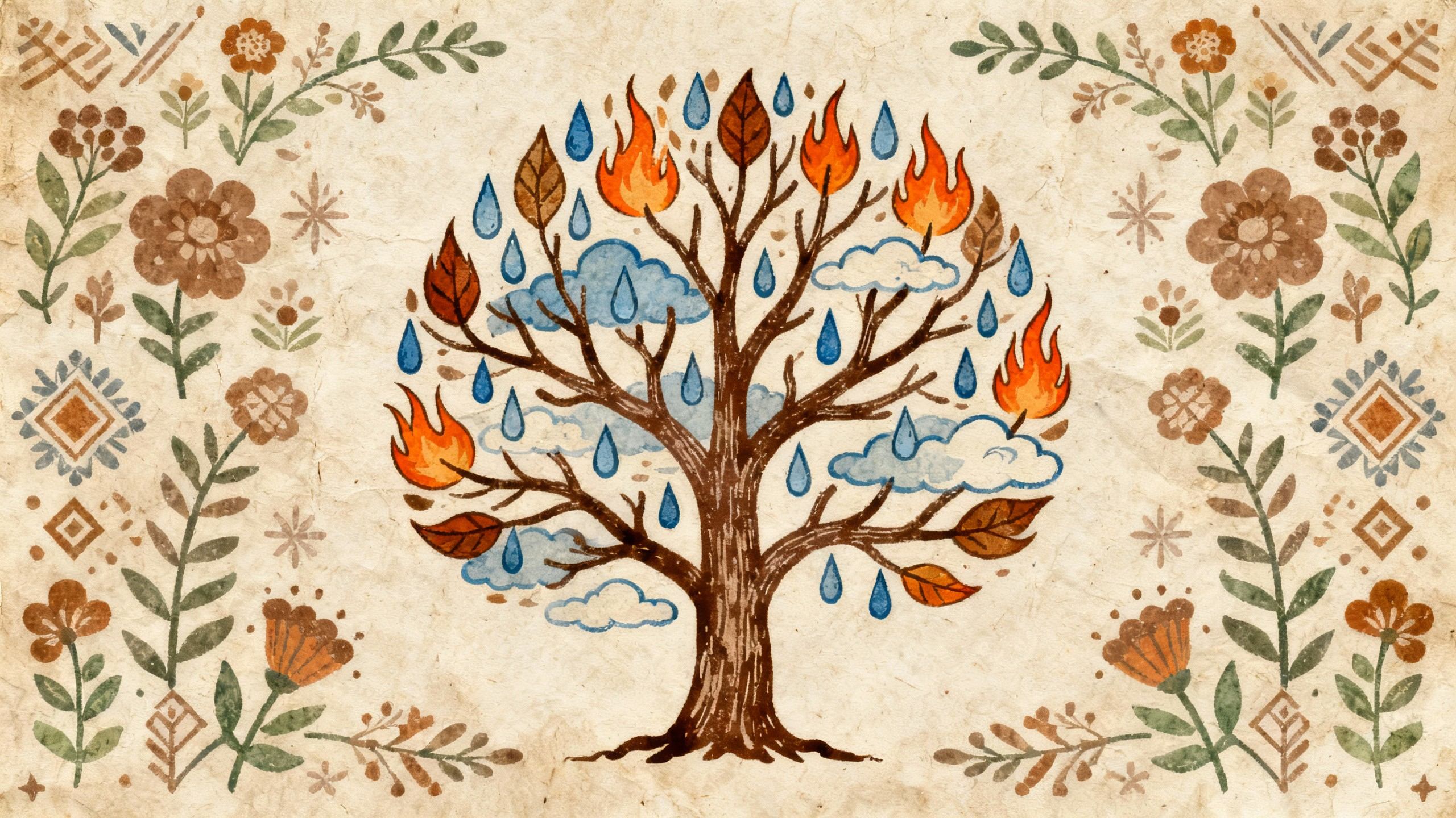 Folk motifs into clean, modern compositions