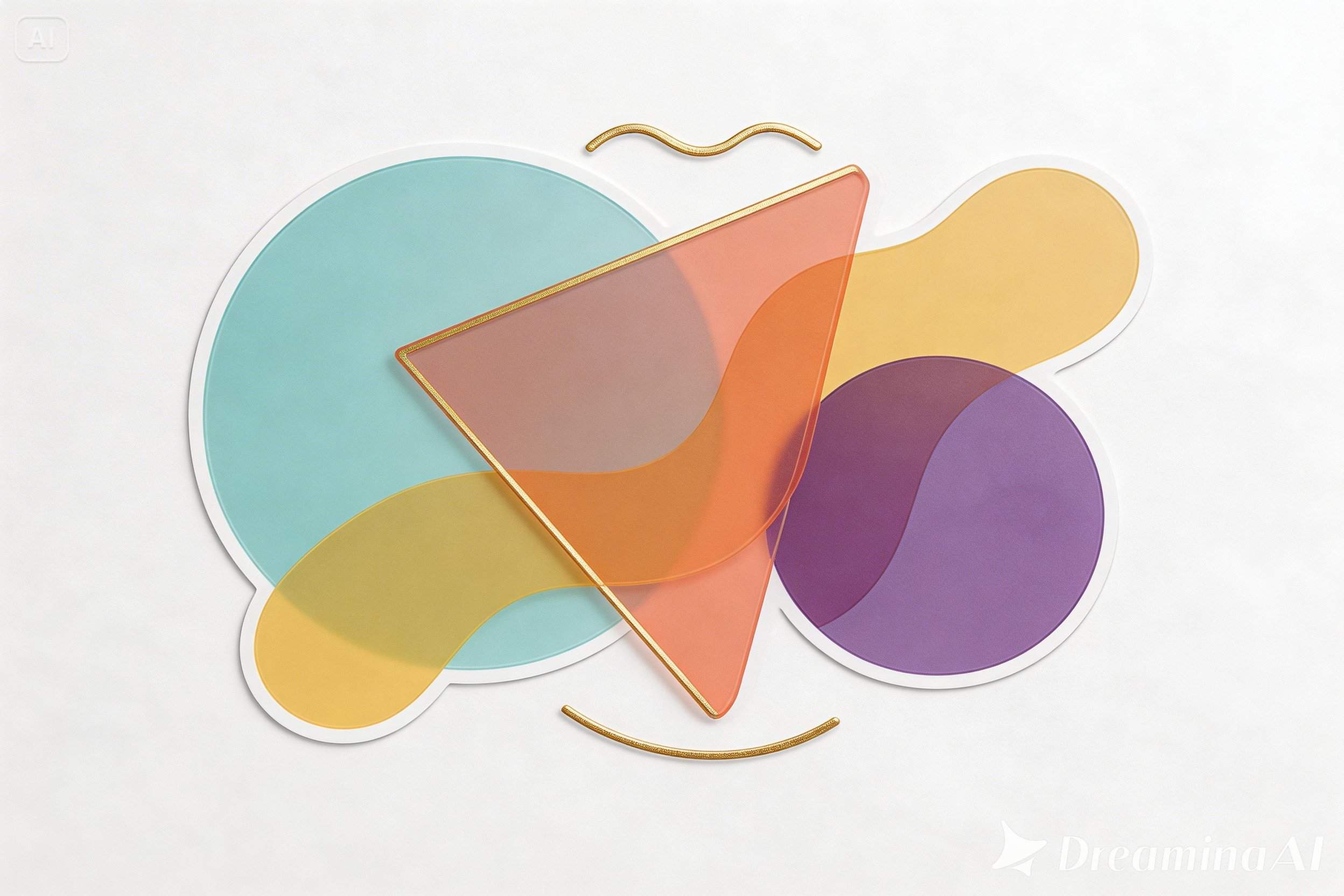 Abstract sticker design