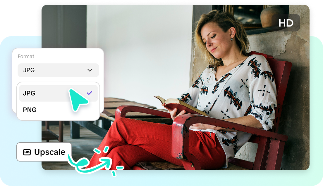 Upscale images with Pippit