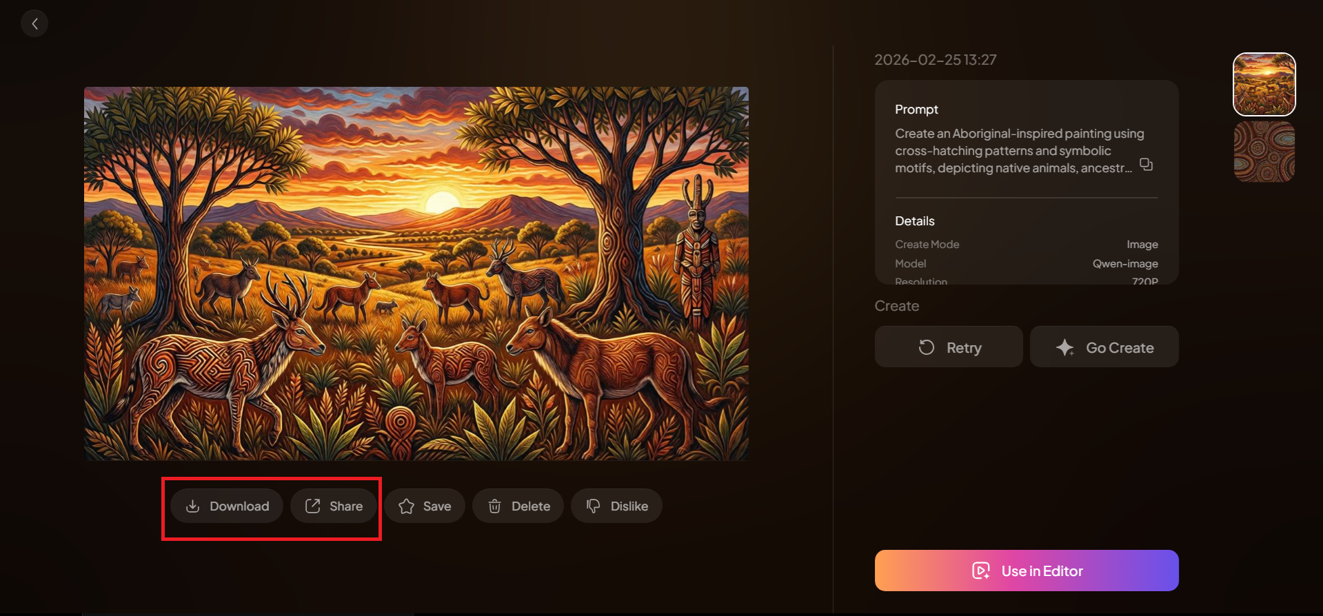 Vista previa, refinar y descargar