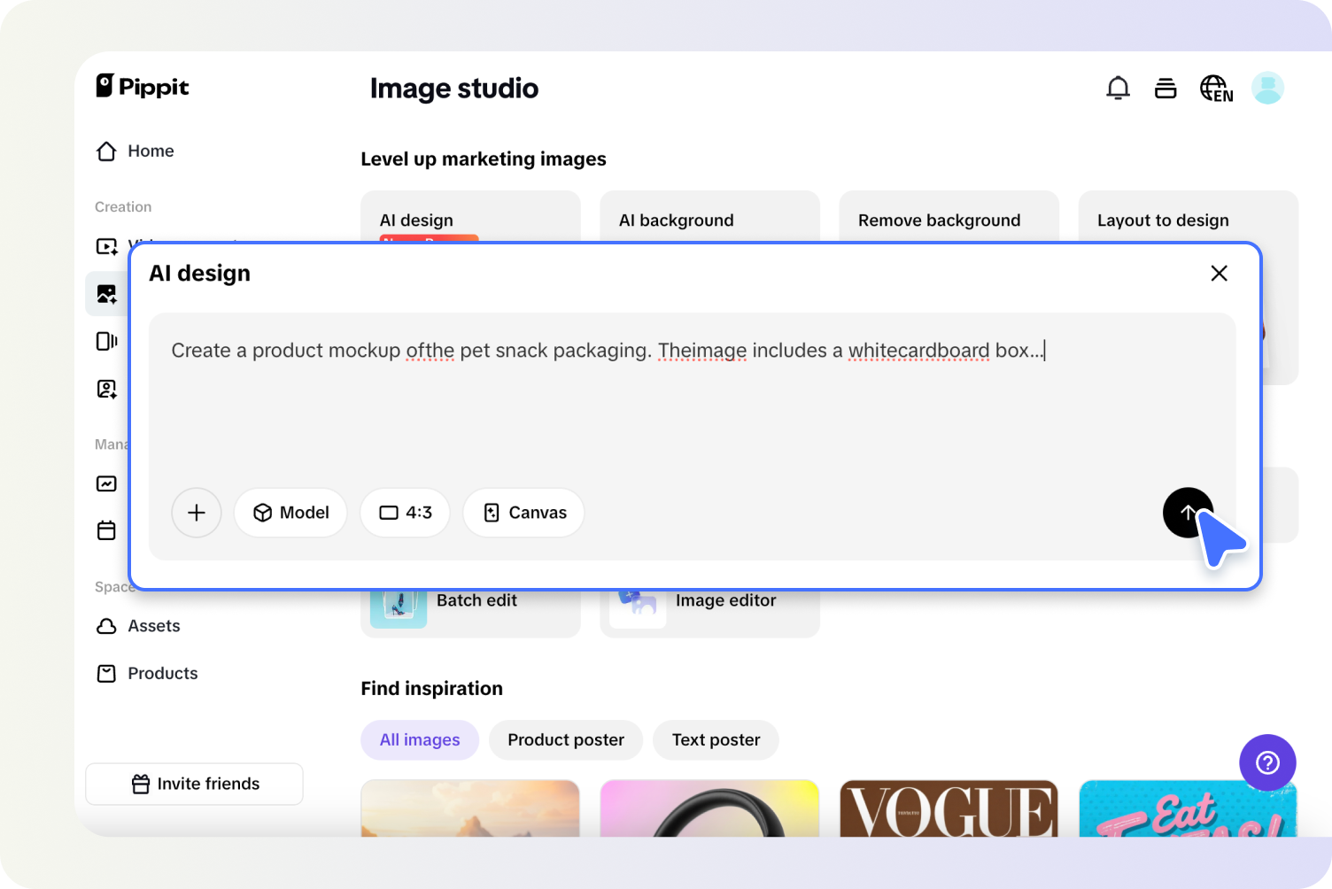 Customize your text to design poster