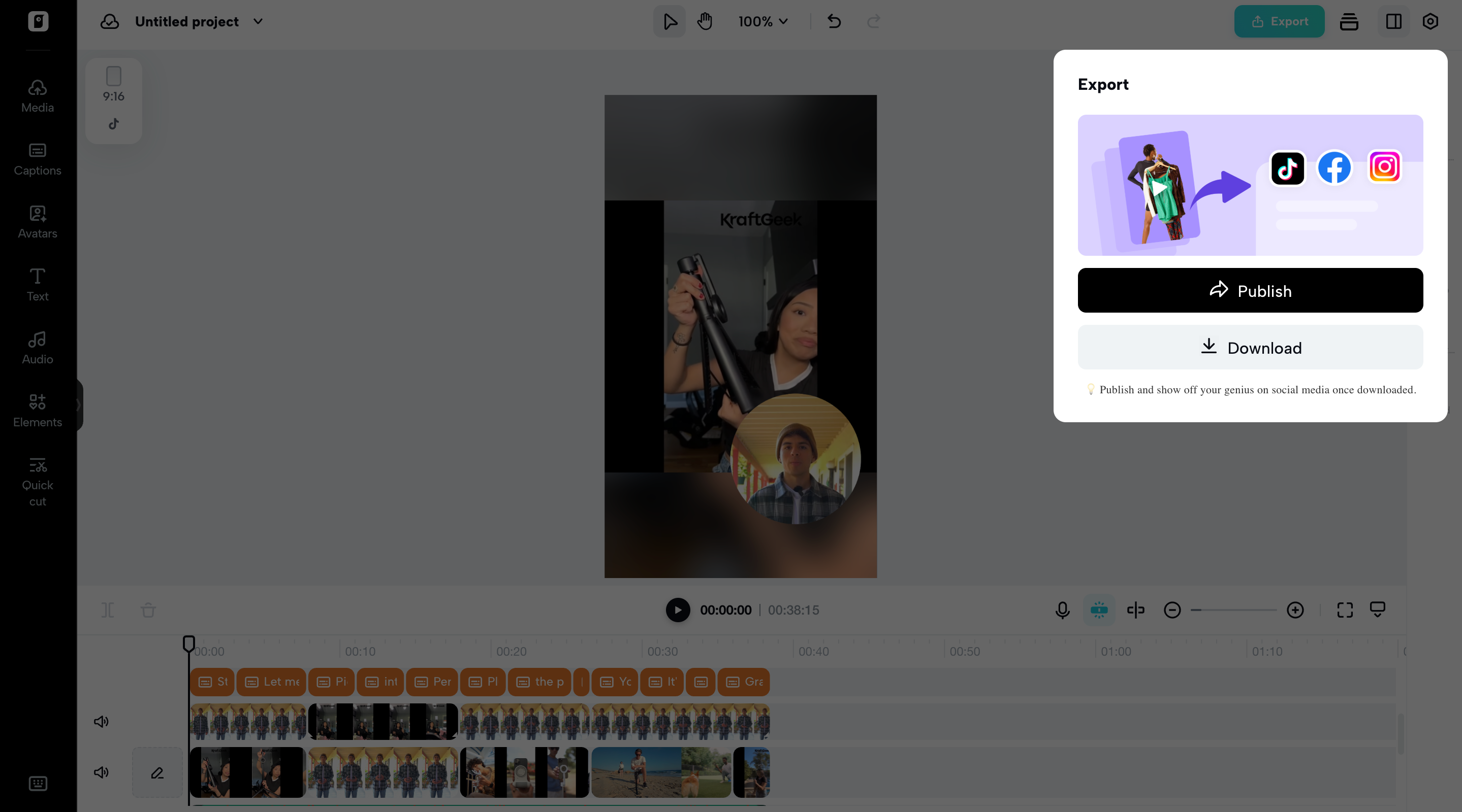 Export your video