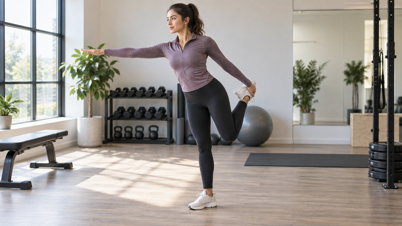 AI body edit prompts: Athletic Posture Study