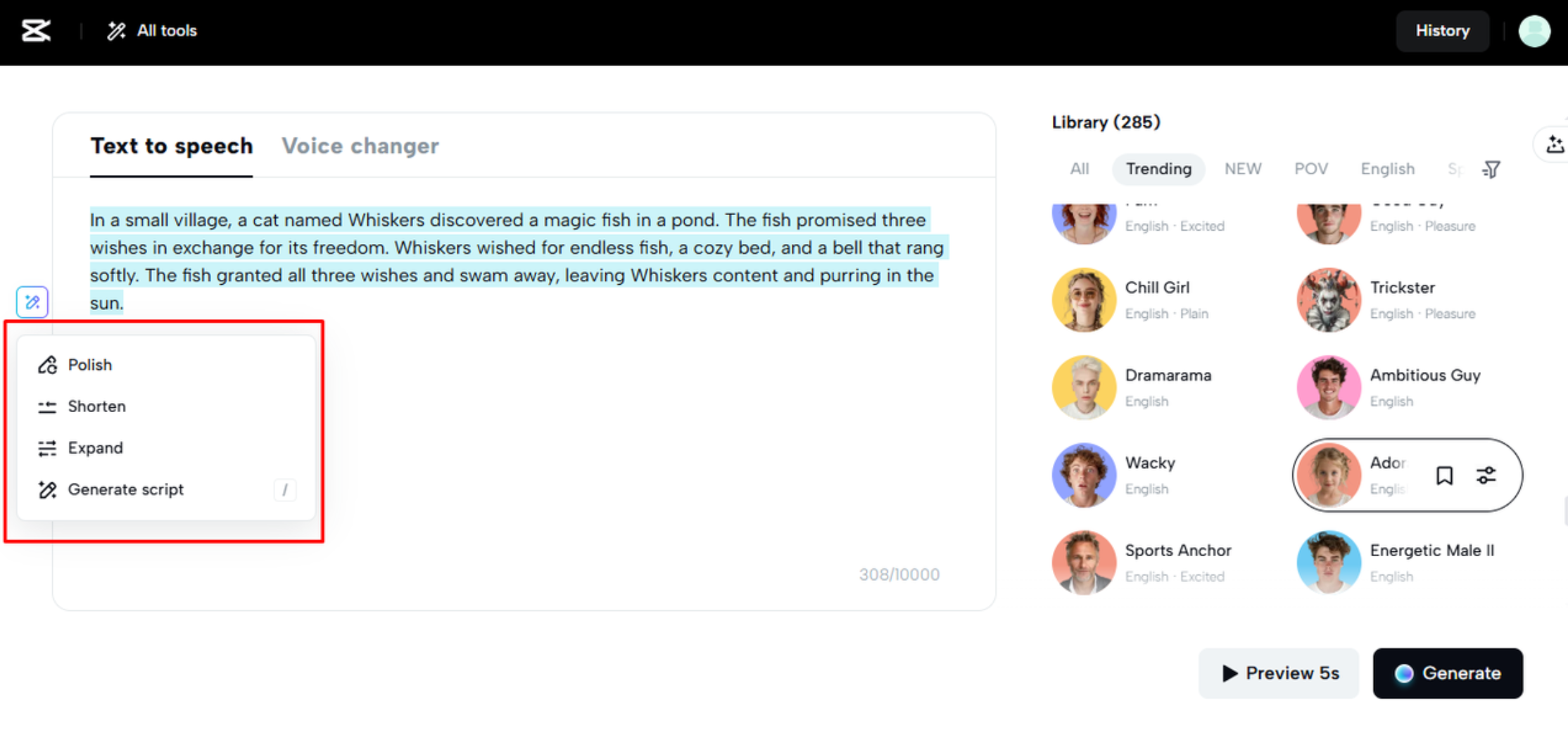 Chuyển văn bản thành giọng nói