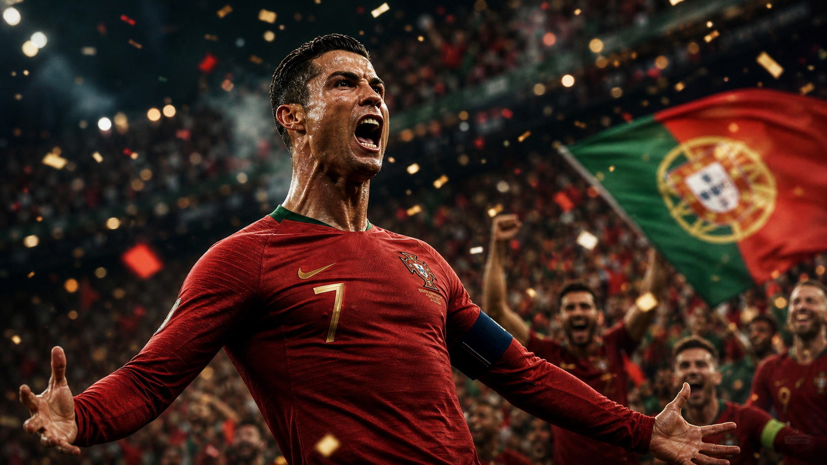 Cristiano Ronaldo Weltmeisterschaft Poster Aufforderungen Beispiel 2