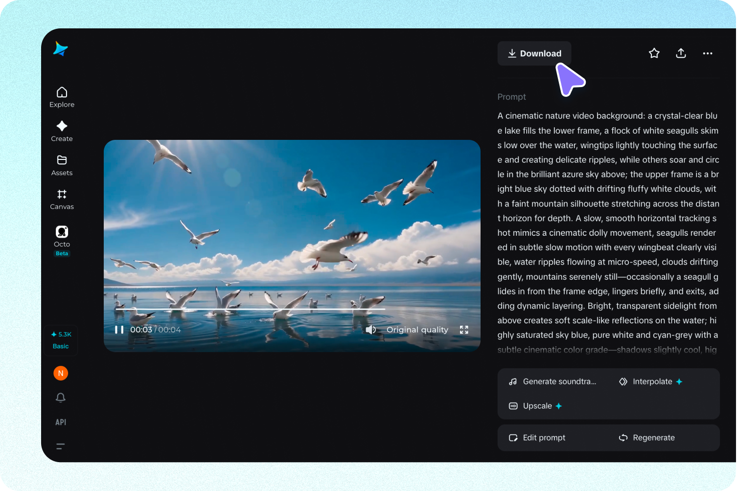 Customize your video style and download