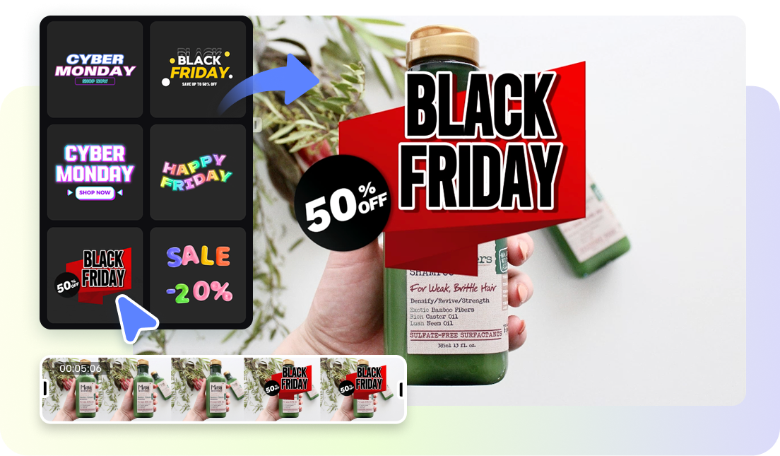 Upravujte videa pomocí prvků.