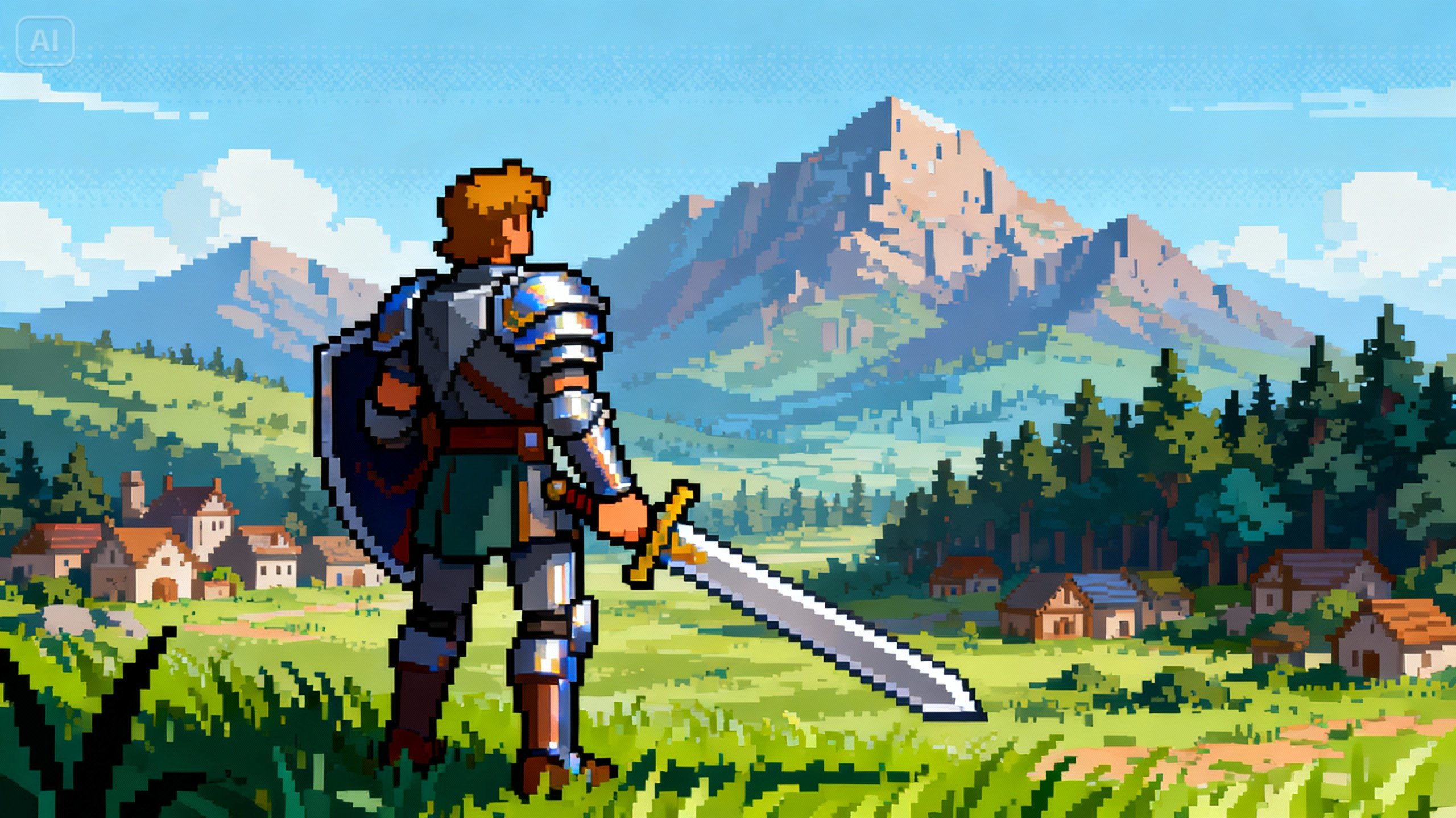 16-bit enhanced pixel art image