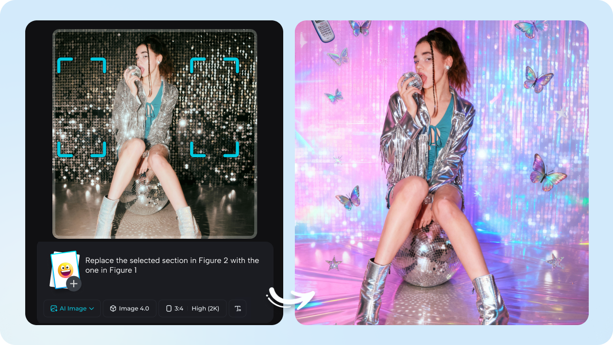 Personalize com edição interativa