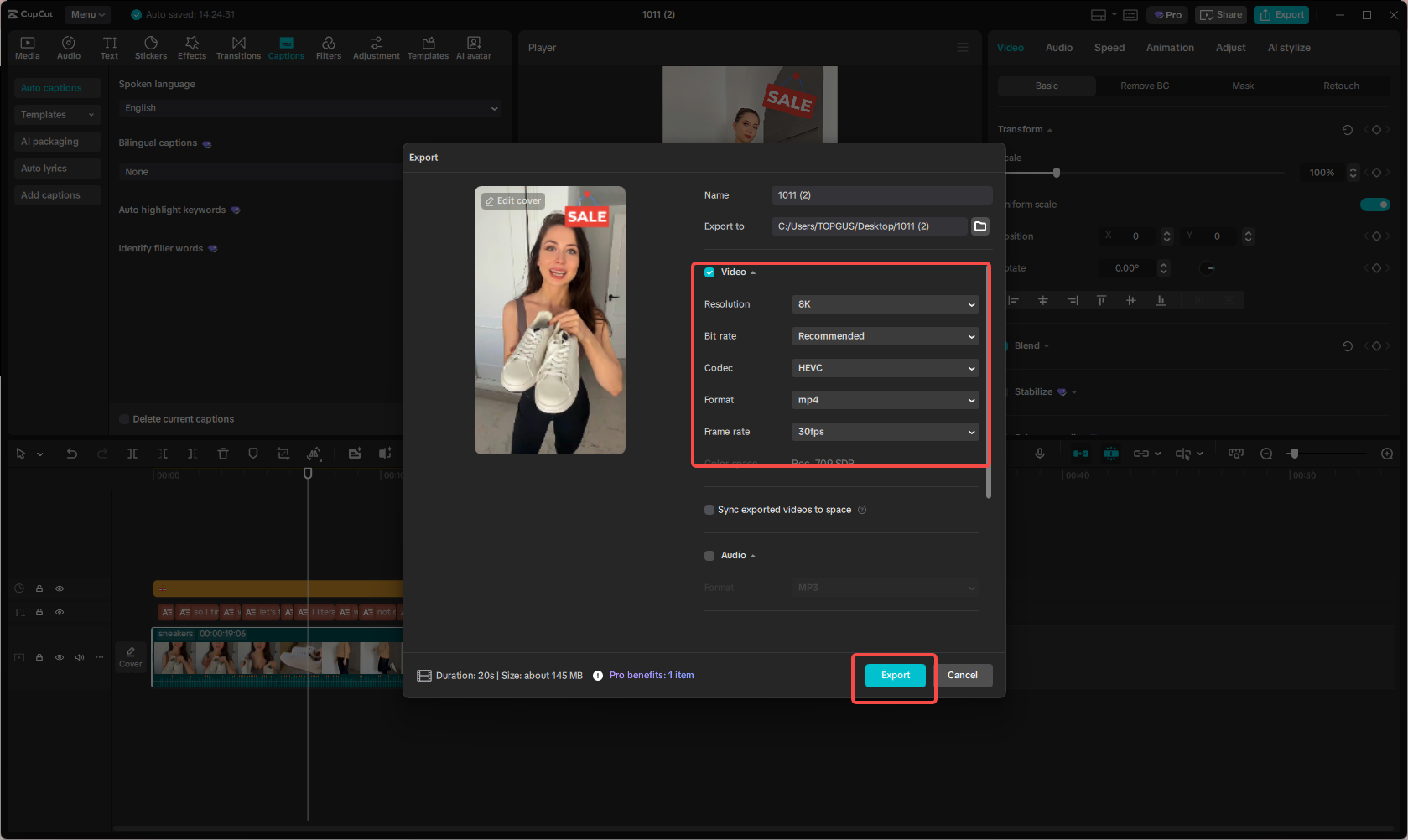 Save the Instagram ad