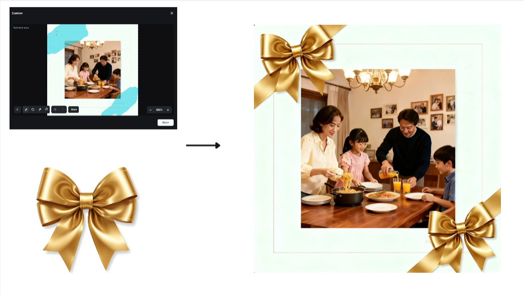 Interactive editing feature in Dreamina