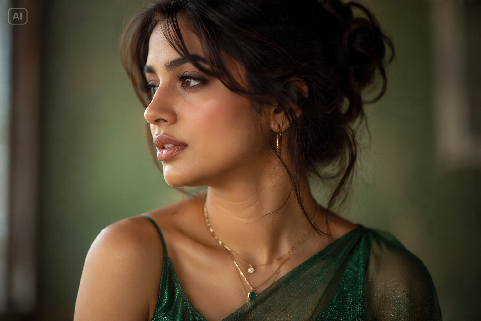 Prompt Seen Girl Saree AIの写真