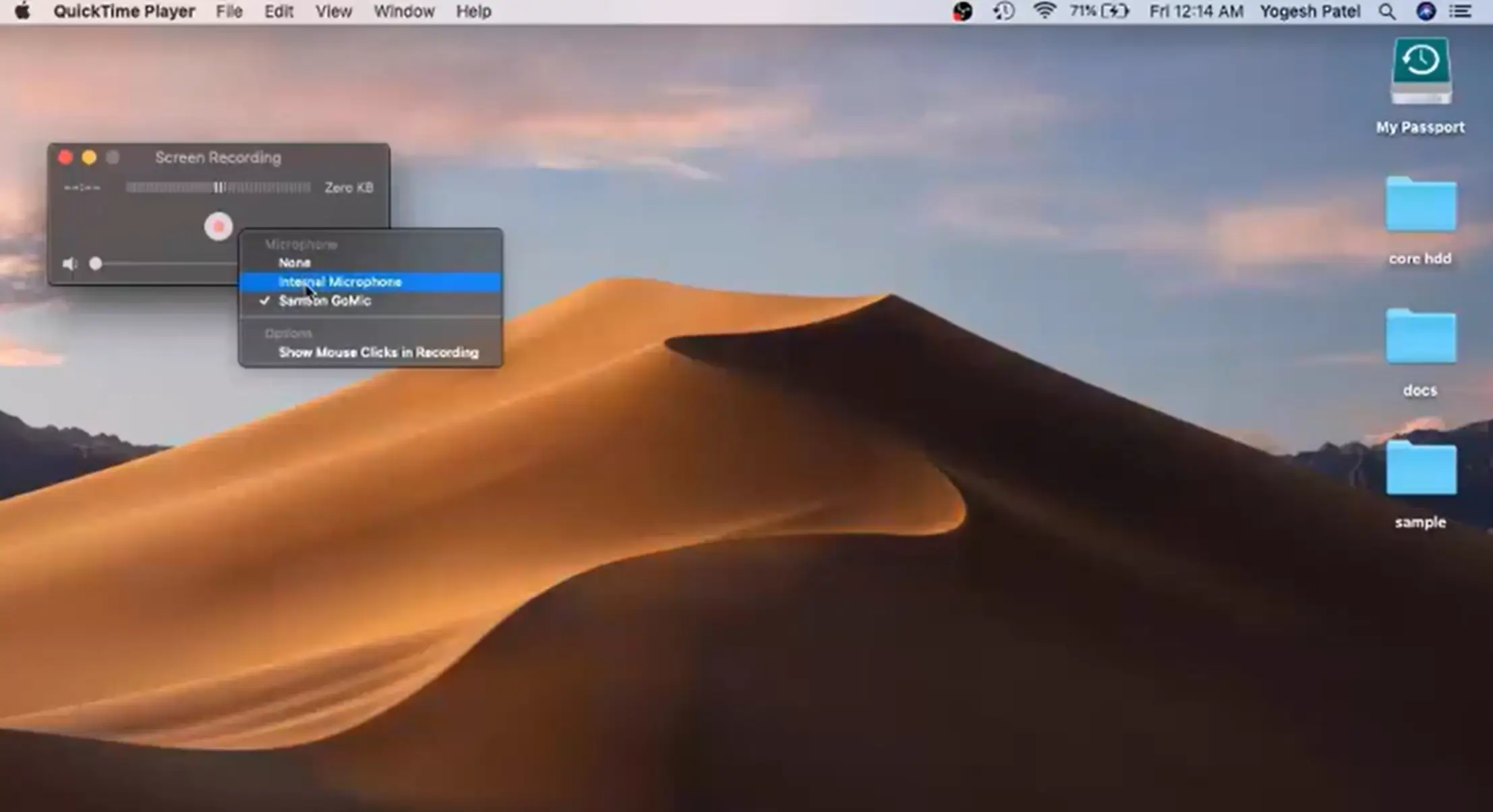 3 easy to use Camtasia alternatives for Mac: QuickTime Player