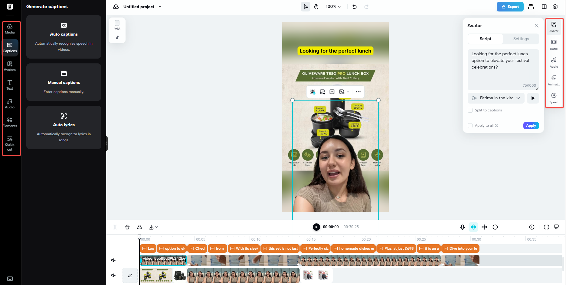 Pippit video editor