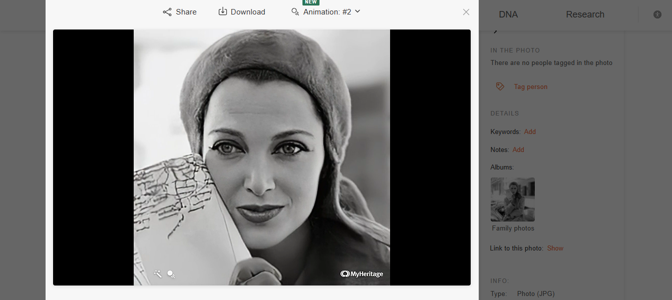 animar con myheritage