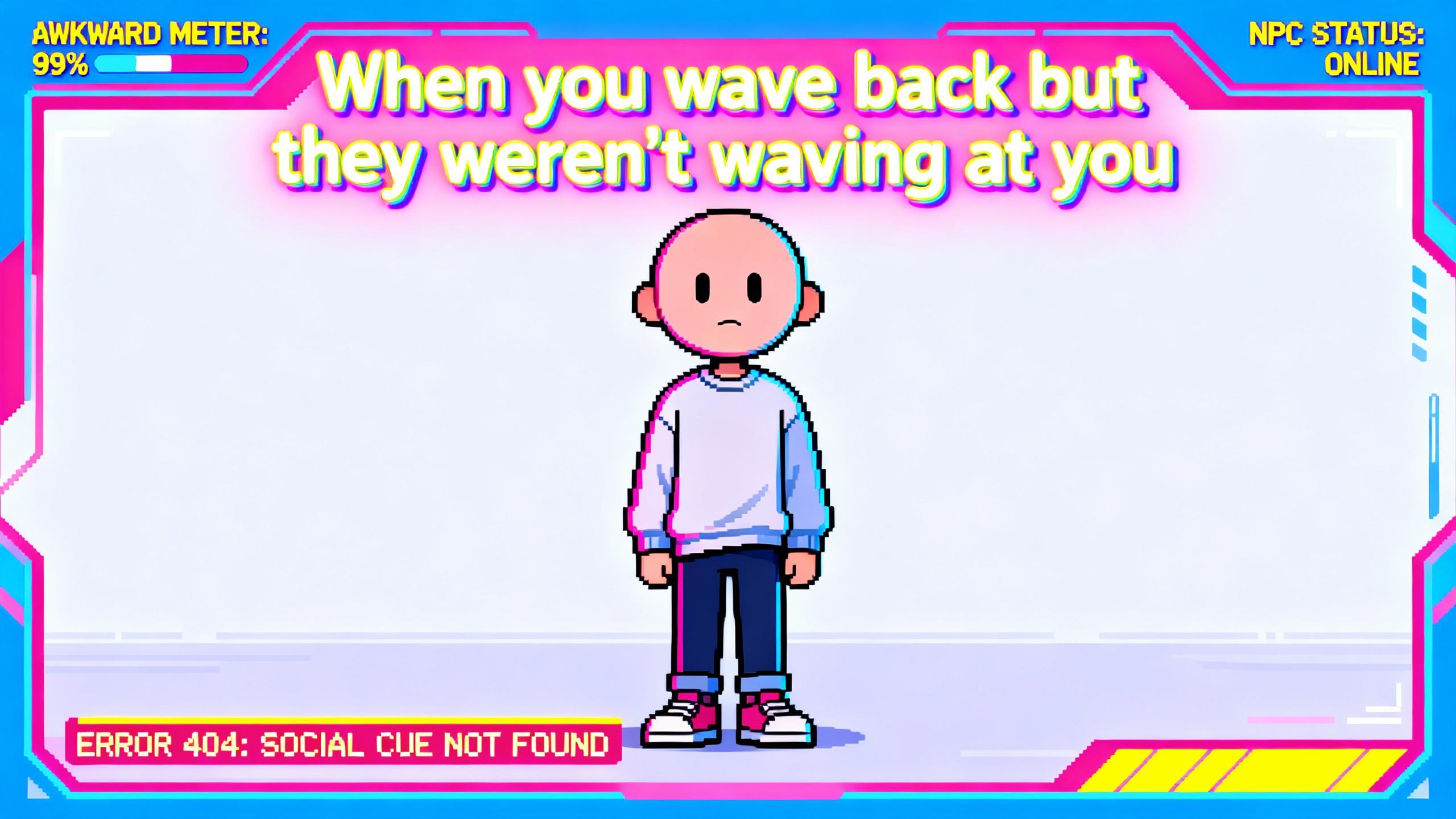 Unbeholfenes NPC-Meme