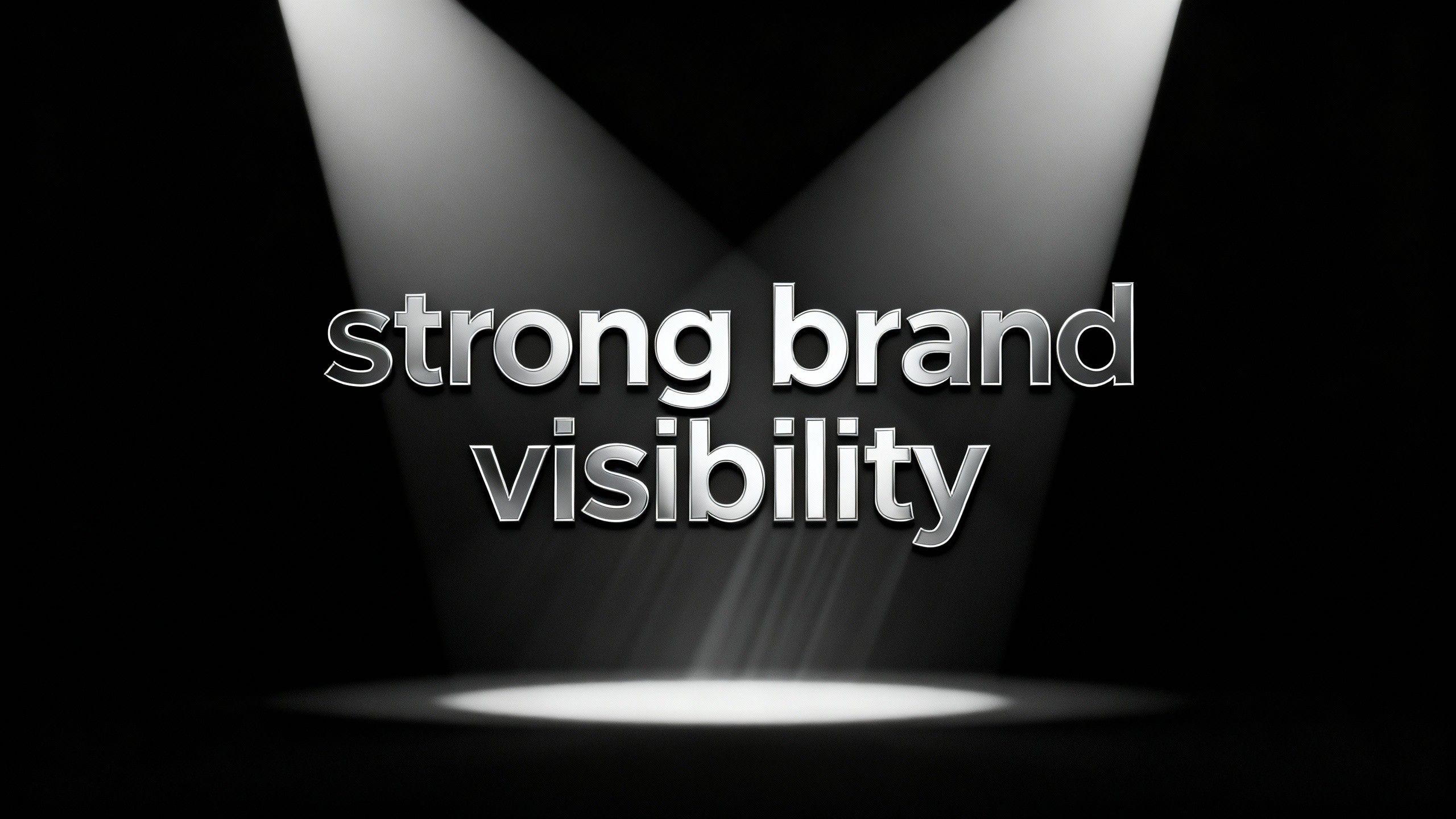 Forte visibilidade da marca