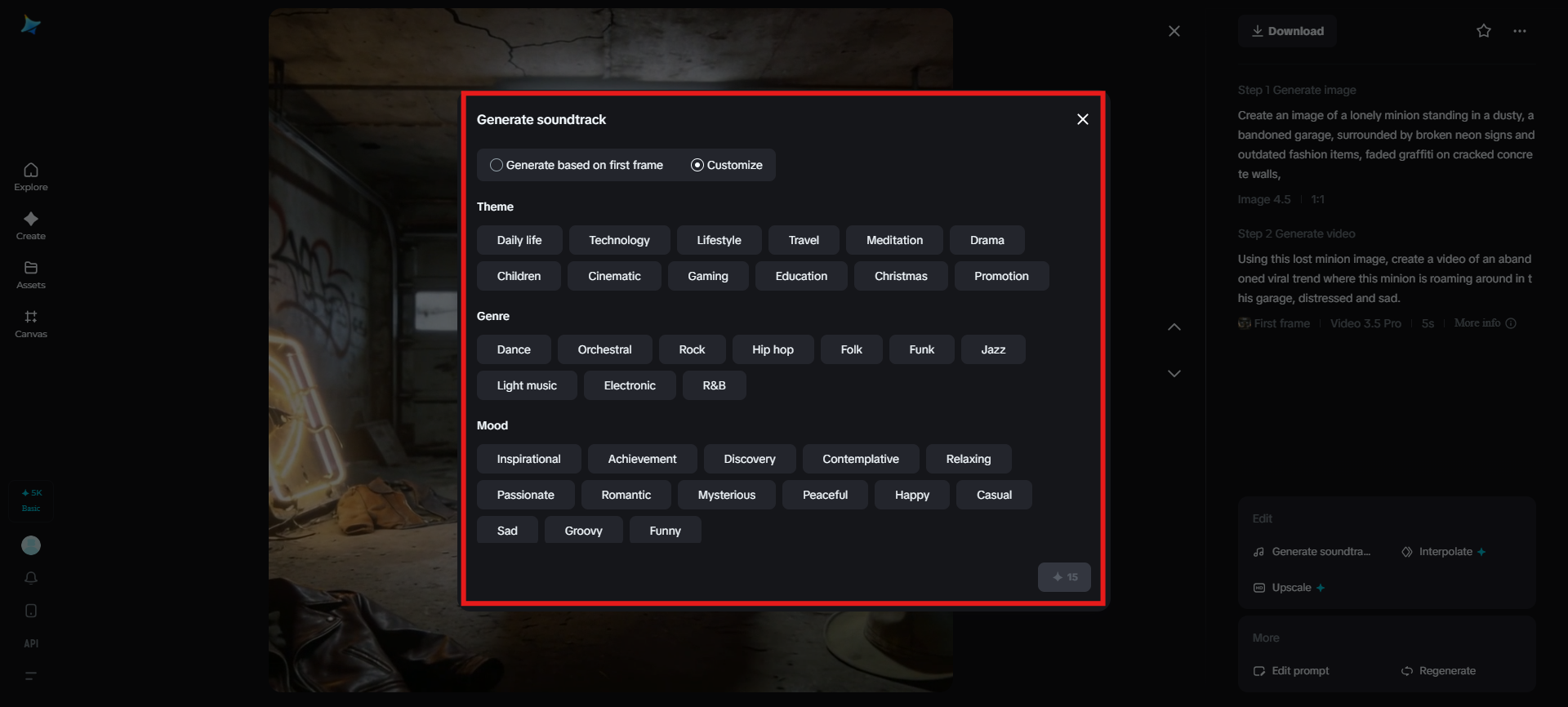 Adăugați coloană sonoră
