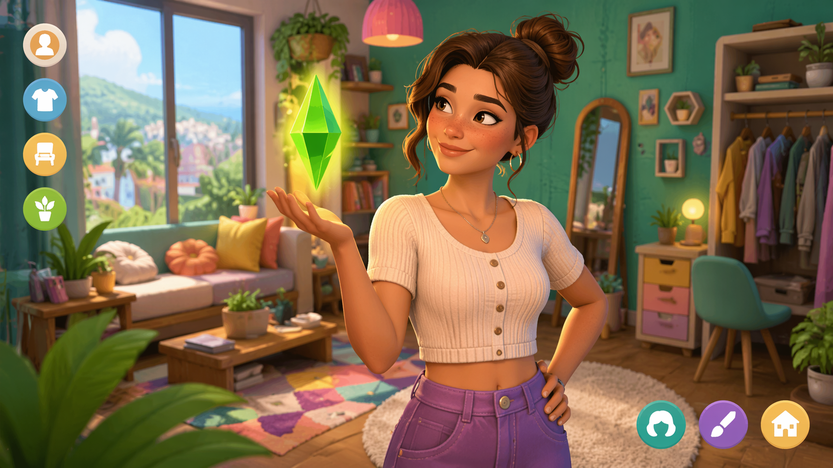 Dreamina Sims filter 16:9 hero image