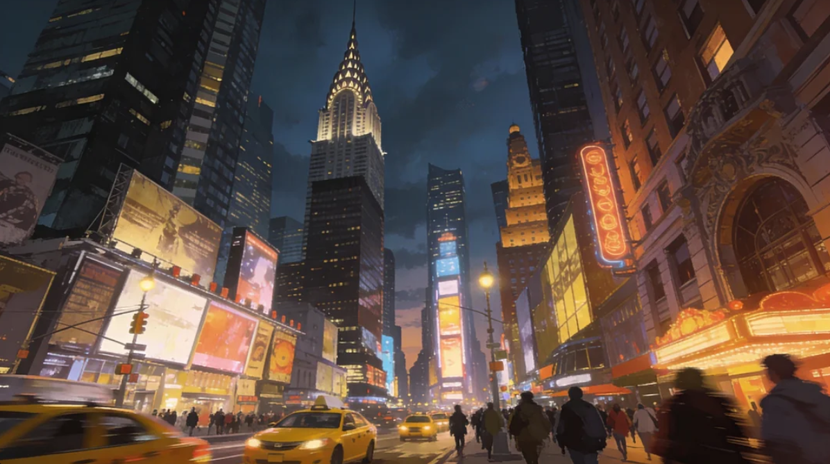 New York City illustration image