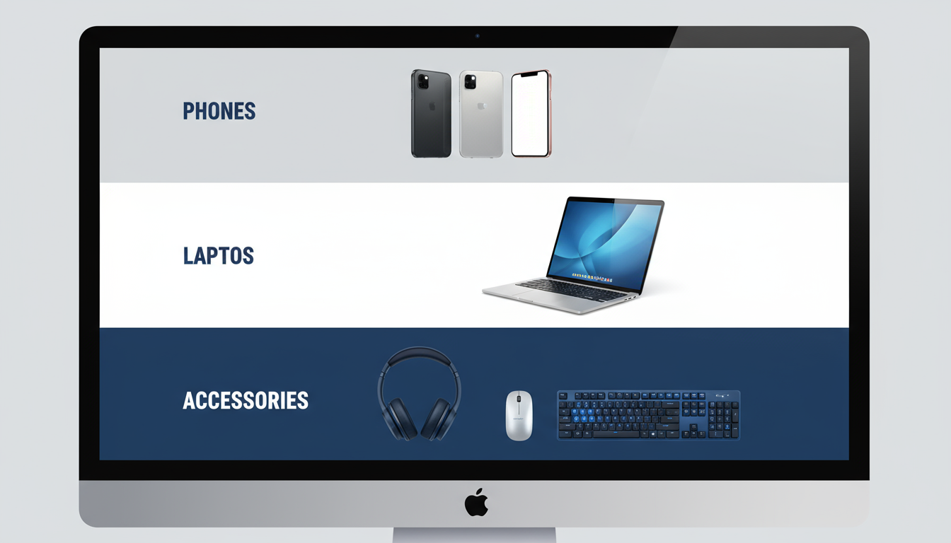 Category-focused layout