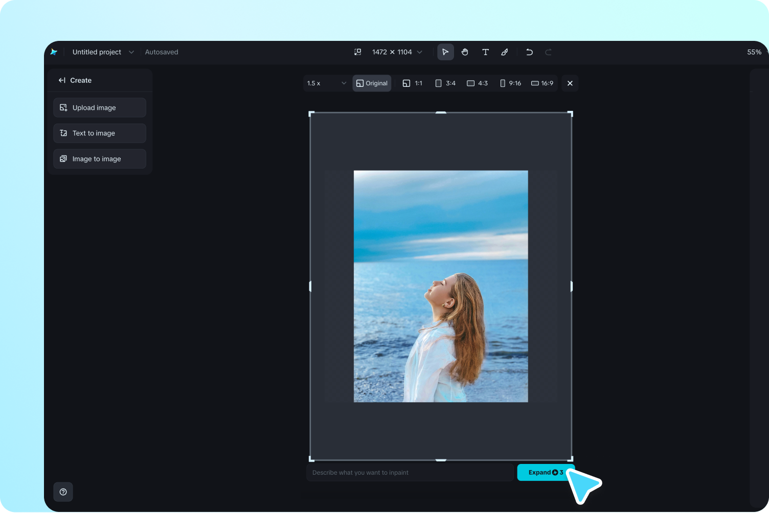이미지를 확장하세요.