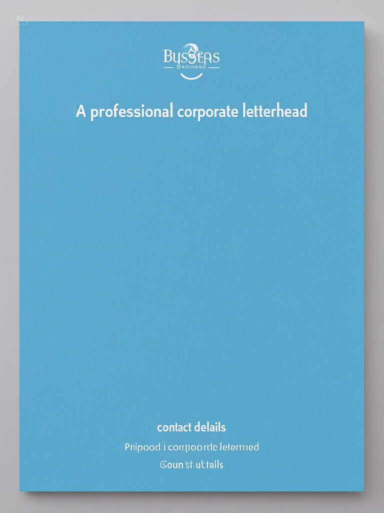 Corporate business letterhead
